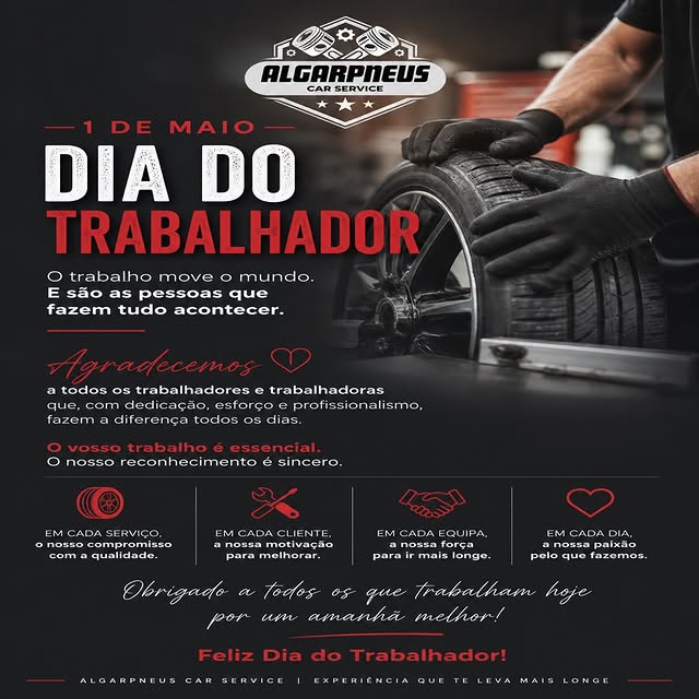 1 de Maio — Dia do Trabalhador